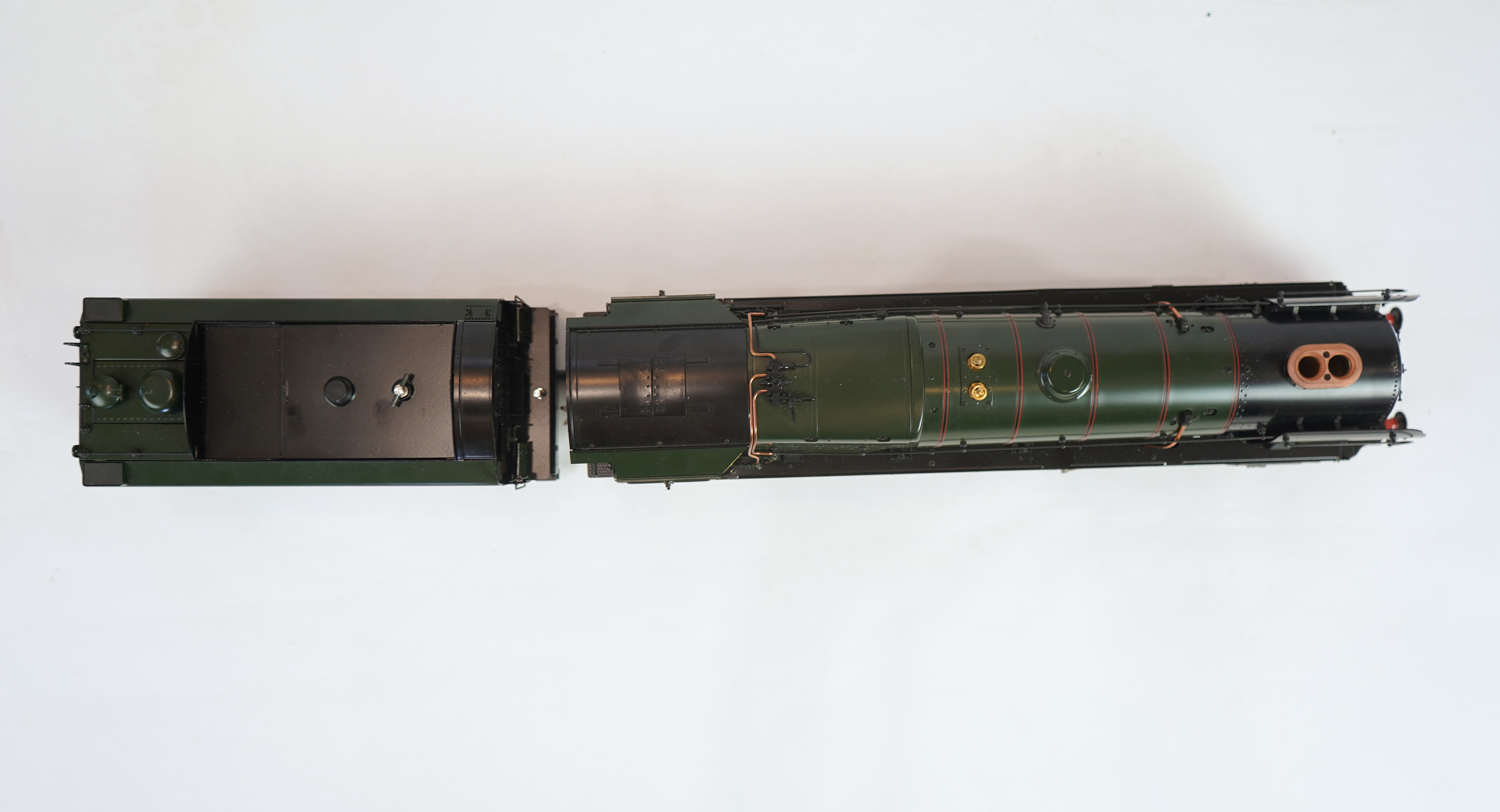 A Gauge One Aster Hobbies live steam BR Class 9F, 2-10-0 tender locomotive, Evening Star 92220, the factory ‘Built Up’ version, spirit fired working two cylinder motion, with assembly instructions, operating instructions